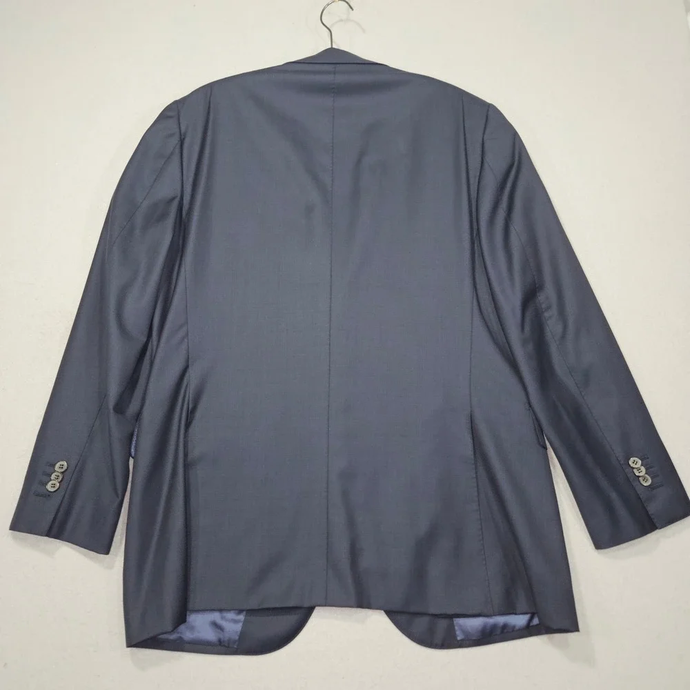 Suitsupply Lazio Slim Fit Blazer Navy Wool Super 110s Vitale Barberis Sz 46R